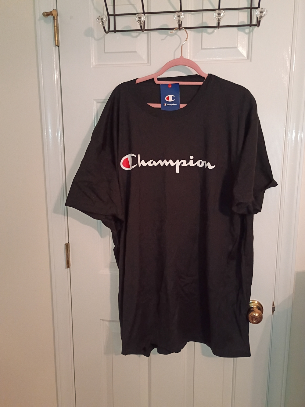 NWT Champion Men's Black Logo T-Shirt Size 3XB